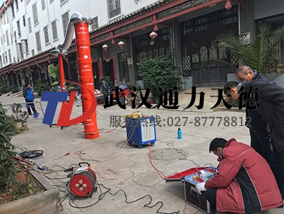 云南昭通供電公司變頻串聯(lián)諧振設(shè)備培訓(xùn)現(xiàn)場